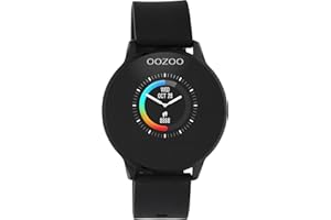 Oozoo Smartwatch Unisex Fitnessuhr 43mm mit 20mm Silikonarmband für Damen und Herren | Fitness Armbanduhr mit Schrittzähler | Fitnesstracker Sportuhr für iOS & Android