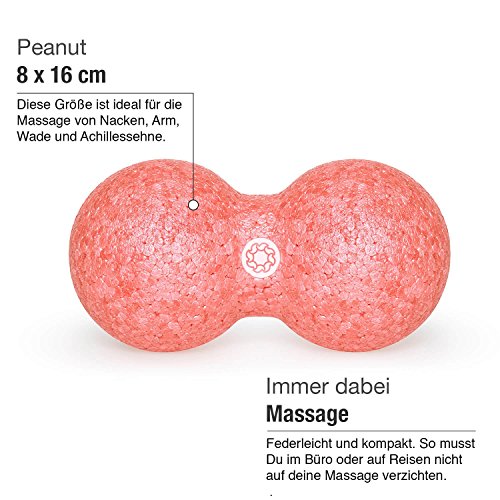 Massageball-Set – Duoball Faszienrolle und Faszienball inkl. Start-Guide – für wirkungsvolle Selbstmassage, Faszientraining und punktuelle Schmerzbehandlung – 8 cm – von enducore - 8