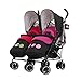 Disney Twin Stroller with Footmuffs - Mickey & Minnie Circles