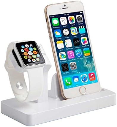 white! New! Dual purpose Rack docking station for Smart-Mobile phones ip5/6/6s/smart watches (white)