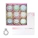 Produktbild JuwelKerze "Scented Fairy Tale - Geschenk-Set mit 9 verschiedenen Duftwachstörtchen/Tarts und mit 925 Sterling Silberring als Überraschung (S)