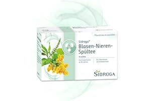 ‎SIDROGA Sidroga Blasen-Nieren-Spültee – Pflanzlicher Arzneitee zur Durchspülung der ableitenden Harnwege - bei leichteren Harnwegsbeschwerden & zur Verminderung der Nierengrieß-Ablagerung - 20 Teebeutel à 2 g
