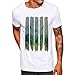 Produktbild DAY.LIN T Shirts Männer Herren Männer Druck Tees Shirt Kurzarm T Shirt Bluse Herrenmode Print T-Shirt Weiß (L=EUM)