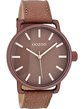 Oozoo Damenuhr mit Lederband 40 MM Rotbraun/Rotbraun C8312