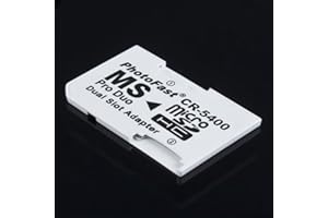 AMBERTOWN Micro SD TF to Memory Stick MS Pro Duo For PSP 1000/2000 / 3000 Card Dual 2 Slot Adapter Converter CR-5400 CR5400