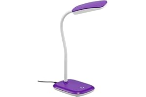 ‎RL LIVE YOUR LIGHT Reality Leuchten LED Schreibtischleuchte Boa R52431193, Acryl purple, inkl. 3.5 Watt LED, 25 x 11 x 36 cm