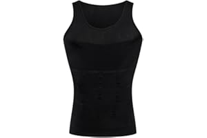BaronHong gynécomastie Compression Chemise Gilet pour Cacher Les Seins de l'homme Moobs Minceur Hommes Shapewear aplatir l'abdomen Entier