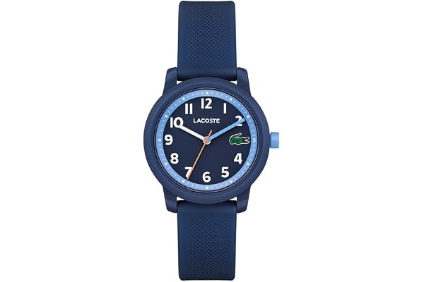 Lacoste Montre à Mouvement à Quartz Trois Aiguilles pour Enfants Collection LACOSTE.12.12 Kids avec Bracelet en Silicone