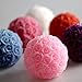 Produktbild Rose Ball Kerze farbiger 3D Hochzeit Party Geschenk handgefertigt Rose Figur Ball Kerzen Exquisites Design 5 Stück