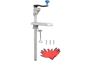 Apriscatole da Banco in Acciaio Inossidabile, Apribarattoli da Tavolo per Lattine Fino a 46 cm di Altezza, Apriscatole Professionale da Banco per Ristoranti Hotel da Poweka