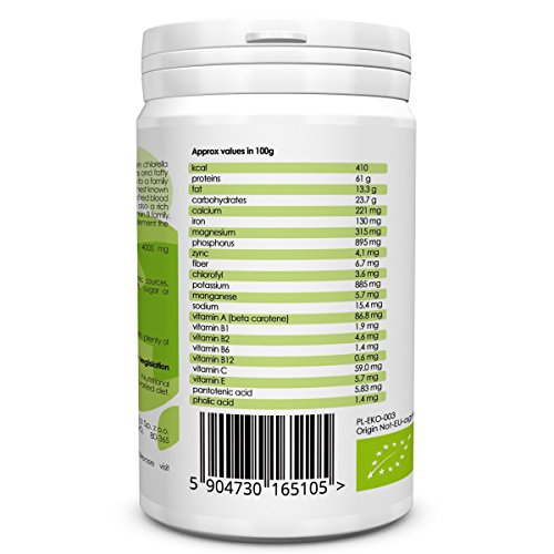 Bio Chlorella Tabletten Zertifizierte Ergänzung 375 tabl. 400 mg - 3