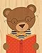 Produktbild Story Bear Print on Wood - 8"x10"