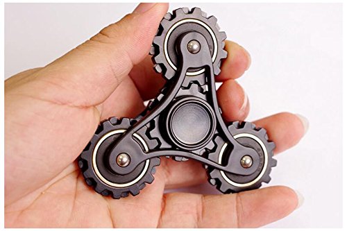 HOCHE Gears Hand Spinner Fidget Finger Spinner Toy 4 Gear Linkage spin more than 4 minutes.