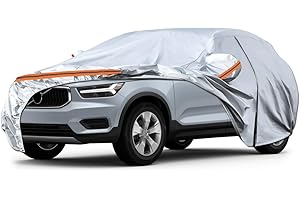 RASHION Funda Coche Exterior Compatibles con Nissan Qashqai Peugeot 3008 Volvo XC40, Cubierta para Coche Impermeable, Coberturas Completas con Tira Reflectante