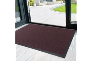 RSM RUGS Heavy Duty Non Slip Dirt Trapper Rubber Edge Barrier Mats Floor Carpets Entrance Rugs