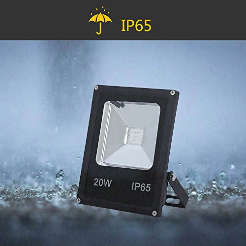 VINGO® LED 20W RGB Fluter Flutlicht Baustrahler Objektbeleuchtung Strahler IP65 Fembedienung Scheinwerfer - 9
