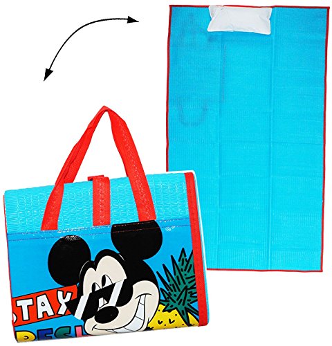 Preisvergleich Produktbild gepolsterte _ Strandmatte / Strandunterlage - " Disney Mickey Mouse " - 75 cm * 150 cm - faltbare Picknick Decke / als Unterlage Isomatte - für Badetuch / Handtuch - Strandtuch - Mädchen & Jungen 75x150 für Kinder - Erwachsene Badehandtuch - Playhouse / Maus