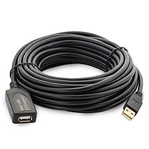 MutecPower 10m USB 2.0 Aktiv kabel männlich zu weiblich – Kabel mit Verlängerung Chipsatz – Repeater-/Verlängerungskabel – 10 meter - 2