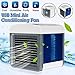 Produktbild Hot!!! 2019 Tragbare Klimaanlage Air Cooler Luftbefeuchter/ 3 in1 Mobile Klimaanlage Luftreiniger Büro Desktop-Luftkühler Mini-Ventilator für Zuhause/drinnen, Küche, im Freien Fan