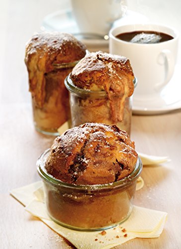 axentia Weck Dessertglas, Hochwertige Vorspeisengläser, Sturzform mit Glasdeckel, Weck Gläser für Vorspeisen und Desserts, ideal zum Anrichten und Präsentieren von Speisen, 6 Stück mit je ca. 80 ml Füllvolumen - 4