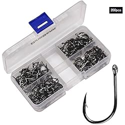 Dingbear 9#(16.16*9.7mm)200pcs Standard Hook Militar de acero Pesca Ganchos Gancho de pescar ganchos para pescar gancho de pesca