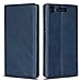 Produktbild Thrion Sony Xperia XZ1 Hülle Handyhülle Sony Xperia XZ1 [Gratis Panzerglas Schutzfolie] [Standfunktion] [Kartenfach] Der Schlanke Leder Brieftasche für Sony Xperia XZ1 - Blau