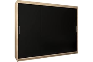 ABIKSMEBLE Armoire Porte coulissante Tokyo - Armoire Chambre - Dressing Chambre Adulte - Penderie Vetement Dressing - Garde Robe - Placard Chambre - Armoire 3 Portes - Closet