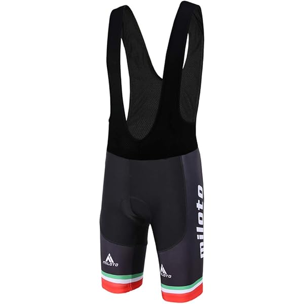 Pantaloncini Da Ciclismo Uomo Con Bretelle - Nero, 3/4, Gel 19D, Traspiranti, Asciugatura Rapida - Foto 6