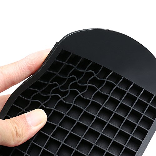 Belmalia Eiswürfelform Silikon, 160 Mini Eiswürfel, 24 x 12 x 1 cm Schwarz - 5