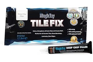 MagicEzy Tile Fix - Deep Chip Filler - Strong Epoxy Tile Crack Repair Kit - Ceramic, Porcelain, Acrylic