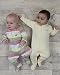 The Essential One - 2 Pack Unisex Baby Sleepsuits - Pastel Star Stripe - 6-9 Months - ESS155