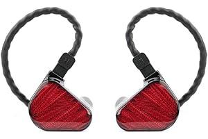 Fanmusic TRUTHEAR x Crinacle ZeroRed Dual Dynamic Drivers Casque Intra-auriculaire 0 78 2-pin câble Taille Unique Rouge
