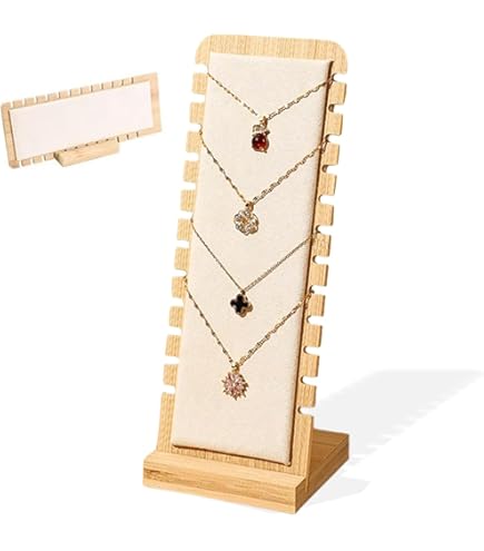 Espositore Per Gioielli In Legno PH PandaHall - Per 7 Collane, Con Pioli Antiscivolo - Foto 3