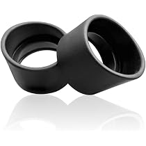 Paire De Protège-yeux En Caoutchouc Pliables Pour Oculaires De Microscope (34-38mm) - Neuf