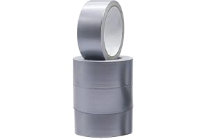 MARKQ 4 Rolls Duct Tape | 2 inches x 15 yards Strong Adhesive Silver Tape for Packing, Kitchen Home, Office, Indoor & Outdoor Use