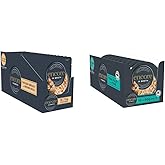 Encore Cat Food Pouch Chicken & Brown Rice (16 x 70g Pouches) & 100% Natural Wet Cat Food Pot, Succulent Tuna with Pacific Cr