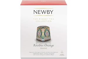 Newby Teas Silken Pyramids Rooibos Orange Tea 38 g (Pack of 1, Total 15)