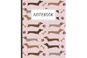 Notebook: Cute Dachshund Dog Lined Notebook - Journal - Composition Notebook, Perfect Gift Idea for Dachshund Lovers.
