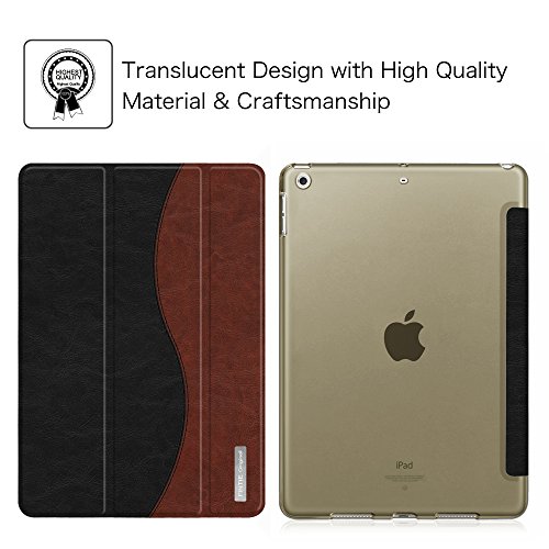 Fintie iPad 9.7 Zoll 2017 Hülle – Ultra Slim Superleicht Schutzhülle mit Lichtdurchlässig Rückseite Abdeckung Smart Cover Case Tasche mit Auto Schlaf / Wach und Standfunktion für Apple iPad 2017 Neue Modell, doppelfarbig - 2