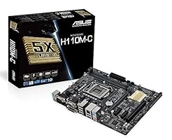 Asus H110M-C Mainboard Sockel 1151 (µATX, Intel H110, 2x DDR4 Speicher, 4x SATA 6Gb/s, 2x USB 3.0, 4x USB 3.0, PCIe 3.0)