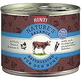 Rinti Hundefutter Natures Balance für Junior Kalb, Pasta und mit frischem Ei 185 g, 12er Pack (12 x 185 g)