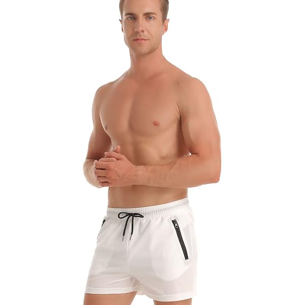 COOFANDY Herren-Badehose – Schnelltrocknend, Mit Taschen & Kompressionsfutter, S-XXL