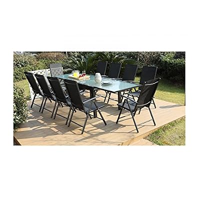 Mon Usine Le Velia : Salon de jardin en aluminium 10 personnes