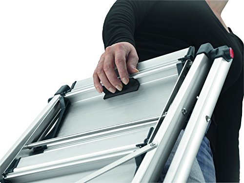 Hailo Living Step Comfort Slim der Einzigartige Klapptritt mit Extra GroãŸEn Stufen, 1 Stück, 4322-001 - 5