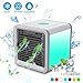 Produktbild YIWANGO Mobile Air Cooler Wasserkühlung Portable Air Conditioner Luftbefeuchter 3 in 1 USB Mini Luftreiniger Personal Space Air Cooler,White-18 * 18 * 20cm
