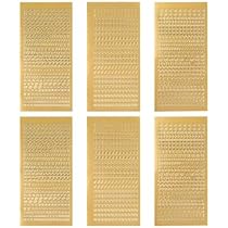 SAVITA 3 Feuilles Autocollants De Lettre Numéros Alphabet, Métal