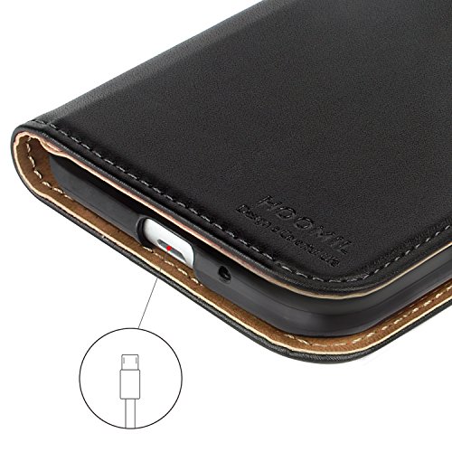 HOOMIL Funda Samsung Galaxy S3  Cuero Premium Fundas para Samsung S3   S3 Neo Carcasa Case  H3035  Negro 