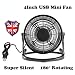 Produktbild Persönliche USB Schreibtisch Fan, 10,2 cm Zoll Mini Handheld Lüfter für Home, Office & im Freien (Schwarz)