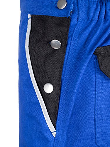 TMG® – Herren Latzhose für Mechaniker/Klempner – Royalblau - 5