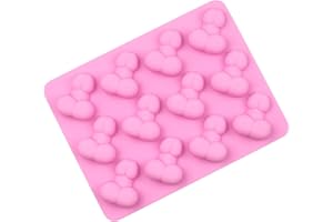 CNNBYYDS Bac a Glacon drole Moules à Chocolat pour gâteaux et pâtisseries Moule Silicone Rigolo Moule a Glacon Faites vos Propres Glaçon pour Noel Club Fête Anniversaire, Cadeau Drole Homme Femme (Rose-01)